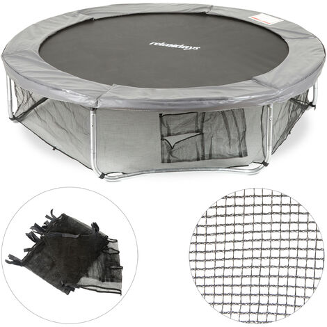 main image of "Relaxdays Garden Trampoline Frame Net, Ground Security Netting, Accessory for Round Bouncers, Ø 427cm, Black"