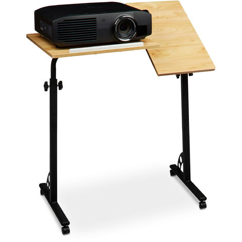   Table ordinateur portable HxlxP: 110 x 80 x 50 cm hauteur réglable roulettes table bout de canapé table