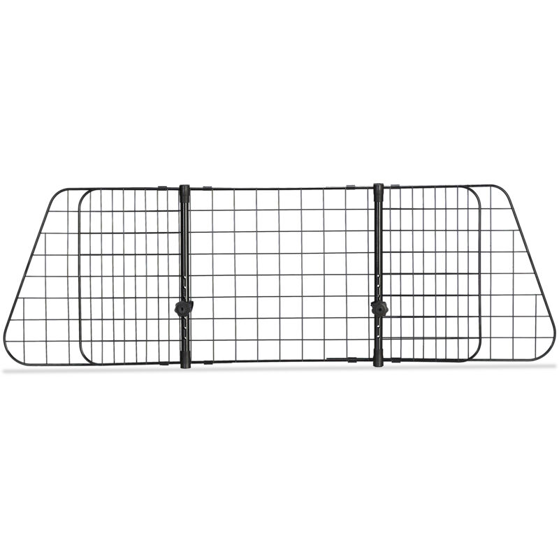 Grille de séparation pour chien voiture, barrière universelle, largeur réglable, h x l 40 x 92-157 cm, noir - Relaxdays