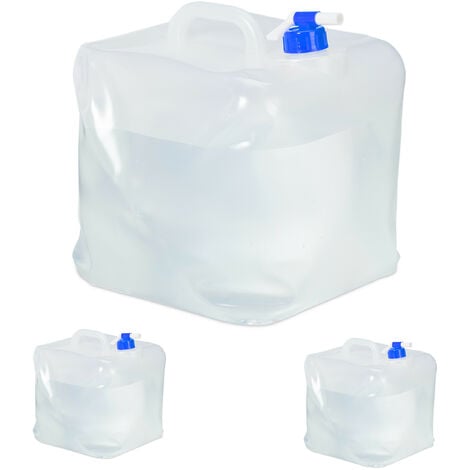 Relaxdays Jerrycan jerricane bidon d'Eau réservoir 20 L Robinet