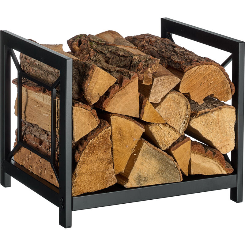 Image of Relaxdays Firewood Rack, Metal, Modern, HWD:&hellip;