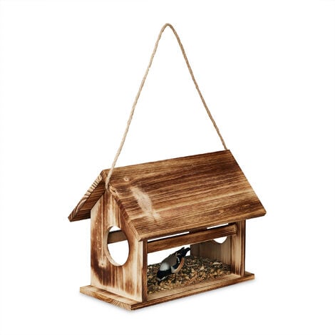 Mangeoire d'extérieur pour oiseaux jok 1, abri pour oiseaux sauvages,  adaptée pour nourriture graines petites noisettes