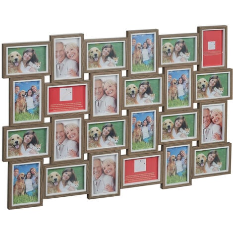 Marco de Fotos Múltiple para 8 fotos de 10x15 en madera de Versa-Home :  27.90 euros