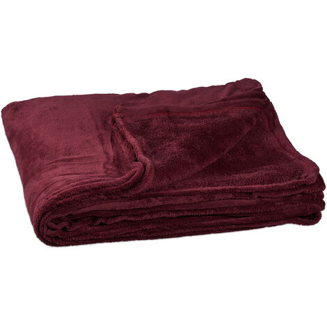 COPERTA PLAID IN PILE CALDA E MORBIDA INVERNALE LETTO 1 PIAZZA/SINGOLO  160X210CM