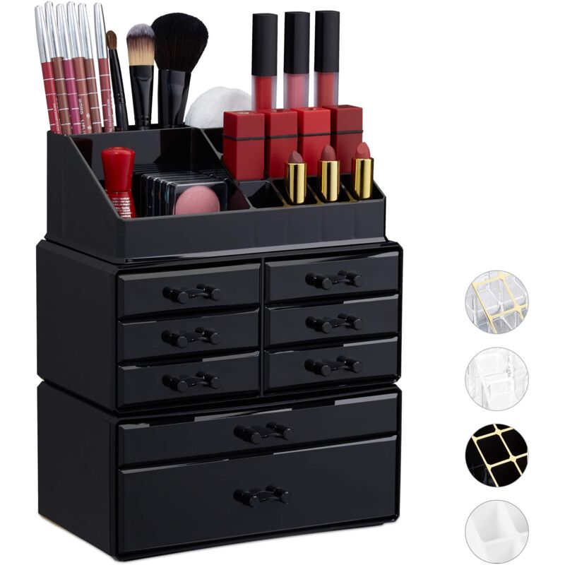 Organizer Make-Up con Cassetti, Porta-Trucchi e