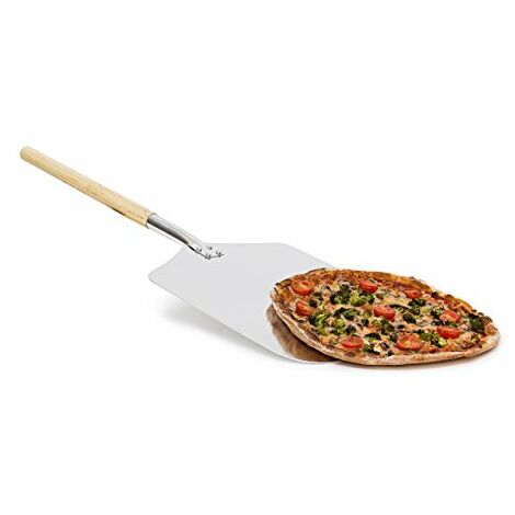 bordi arrotondati con manico pala in legno 1,5 x 30 x 45 cm Bamboo piatto per pizza pala per pizza 