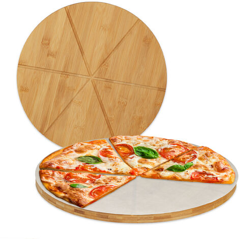 Ensemble pour pizza avec une plaque de cuisson four, 4 planches à pizz 