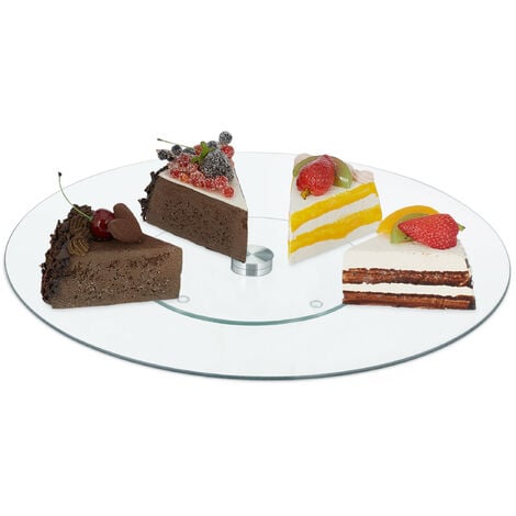 Plateau tournant 360° gâteaux, lot de 10, assiette présentation