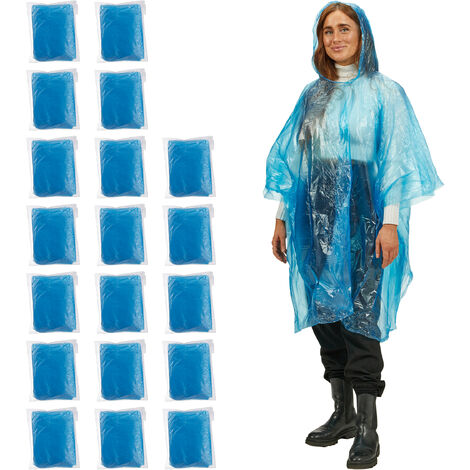 Ponchos De Pluie Imperméables Jetables Adultes & Femmes - Capuche + Manches + Cordon De Serrage - Pour Concerts, Parcs, Sorties