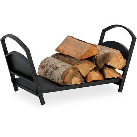 VidaXL Cesta per legna con maniglie 60x40x28 cm grigia in salice Porta  legna - | Acquista Online