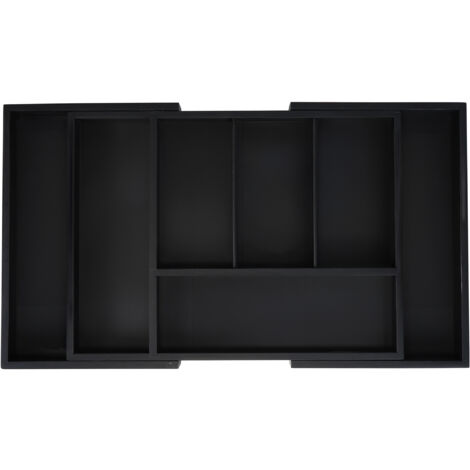 relaxdays Range-couverts 4 compartiments Bambou relaxdays Range-couverts 4 compartiments Bambou