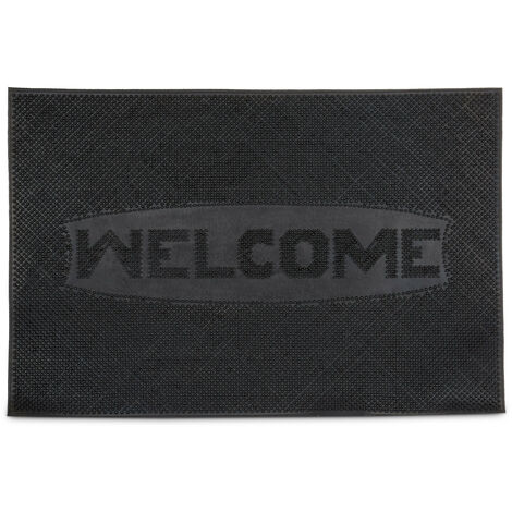 Relaxdays Rubber Welcome Doormat 60 X 40 Cm 100 Rubber Welcome