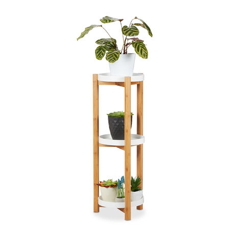 GYAO-Scaffali porta piante Fiore Bianco Telaio in Ferro Battuto Multistrato  Rimovibile Push-Pull Pulley Salva Spazio Fiore Stand Balcone Soggiorno  Piano Verde Flower Pot Rack, Bianco Colore Viola : : Giardino e  giardinaggio