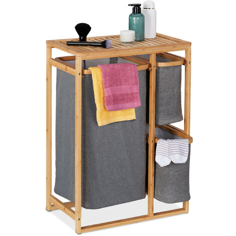 Gadgy Cesto Biancheria Sporca con Coperchio 103 L, Porta Biancheria Sporca  per Bagno, Cesto Panni Sporchi, Contenitore Panni Sporchi, Porta Panni  Sporchi