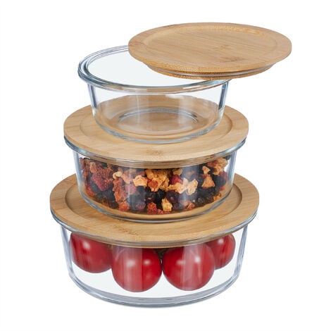 Set of 2 Extra Large 6.5L Food Storage Containers with Airtight Lids 