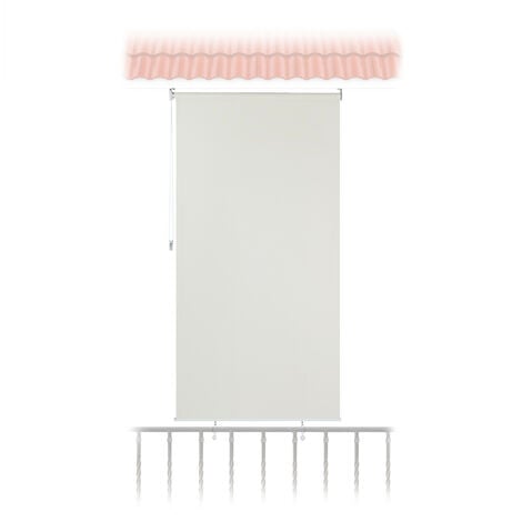   Store vertical, 240 x 100 cm, pour balcon, terrasse & jardin, résiste aux intempéries, brise-vue, beige