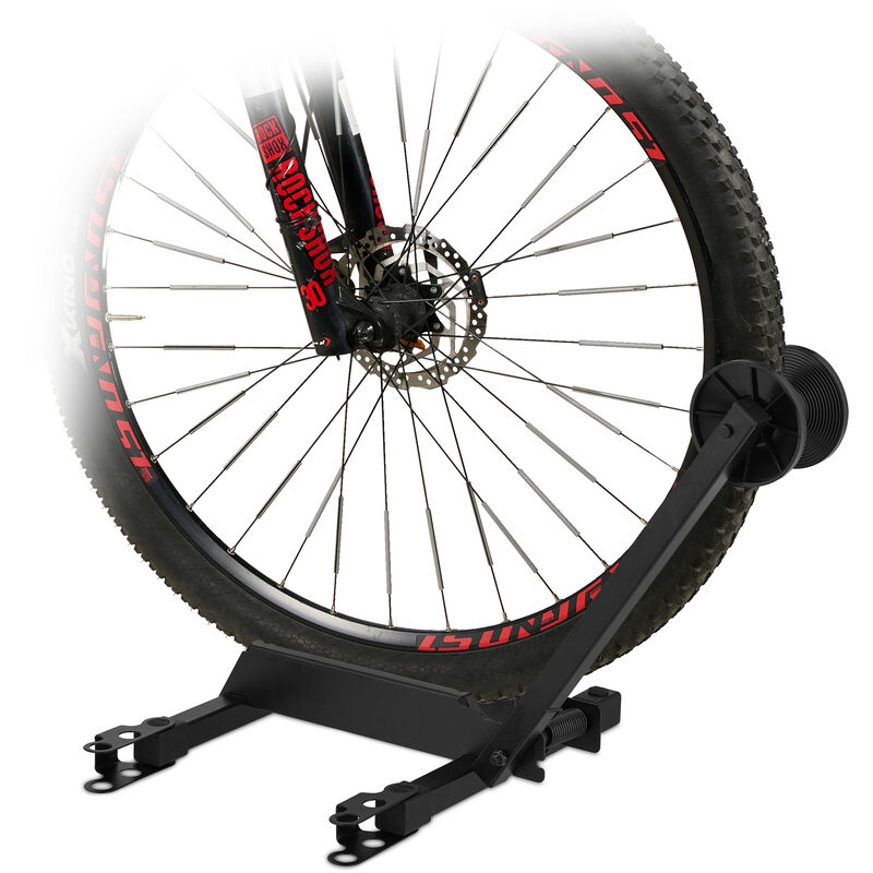 Relaxdays - Support pour vélo, rangement vélo extensible pour roues 20-29', hlp 47x34x35 cm, pliable, transportable, noir