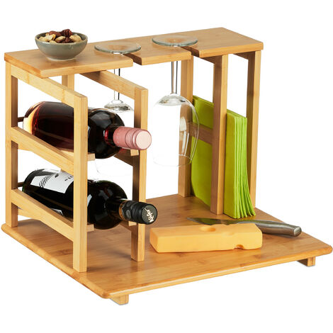 Relaxdays Soporte copas colgante, Cuelga copas vino, Sujeta copas, Colgador  copas, Rieles