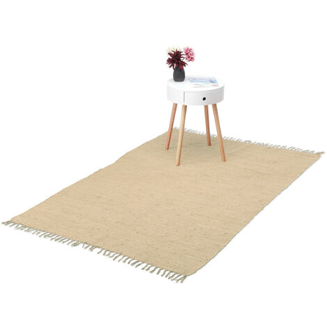 Tapis tissé à plat avec franges Ryder