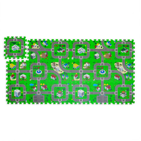 Tappetino Reversibile Per Gattonamento Extra Large 2x1,8m - Antiscivolo, Impermeabile E Pieghevole - Motivo Fattoria Con Lettere - 2