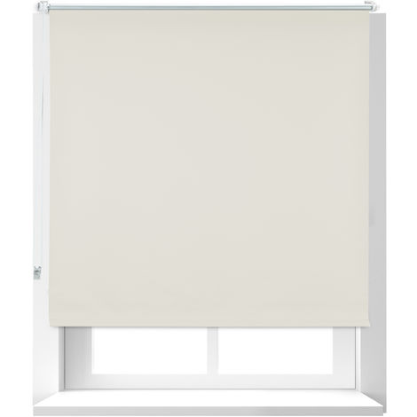 Tenda avvolgibile oscurante per finestre e porte GOTOTO impermeabile montaggio semplice 90 x 160 cm bianco