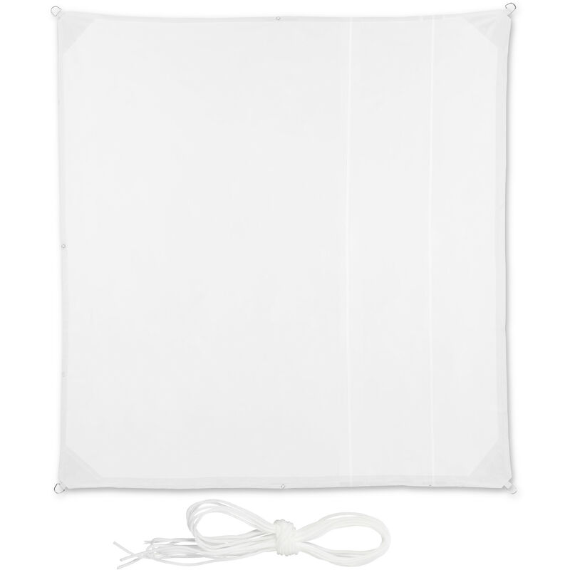 Relaxdays Tenda Da Sole Rettangolare Per Esterni: 2,5 X 3,5 M, Idrorepellente E Anti-UV, Perfetta Per Terrazza, Giardino, Balcone E Campeggio, Colore Bianco