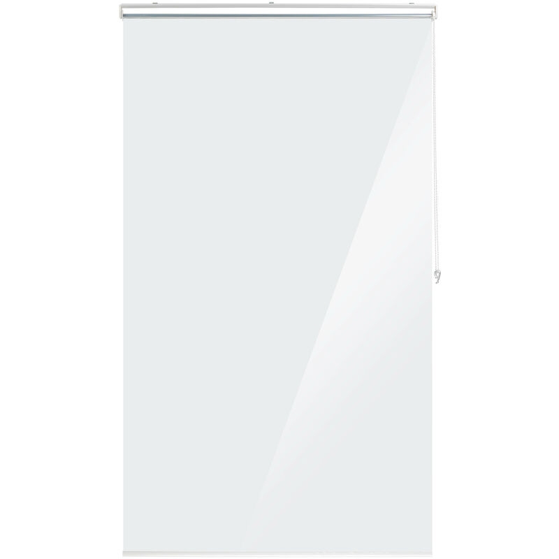 Relaxdays - Bathroom Roller Blind, Shower & Bathtub, Water Repellent, Fast Drying, Ceiling & Window, 120x240cm Transparent