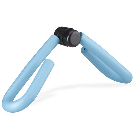 Relaxdays Thigh Toner, Multifunction Trainer for At-Home Workout, Arm & Leg Exercise, Abductor, Body Weight Sport, Blue