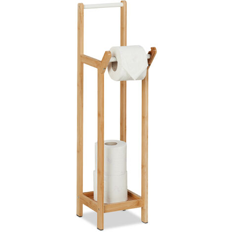Metaform Toilettenpapierhalter Aus Holz – Modell Mathilde In Antiker Walnuss-Optik