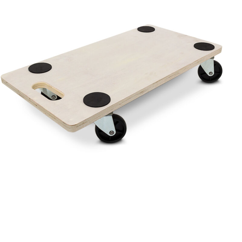 Relaxdays - 4x Transport Roller Rolling Dolly For Moving Transport Trolley, Up To 200 Kg (440 Lbs) Loading Capacity