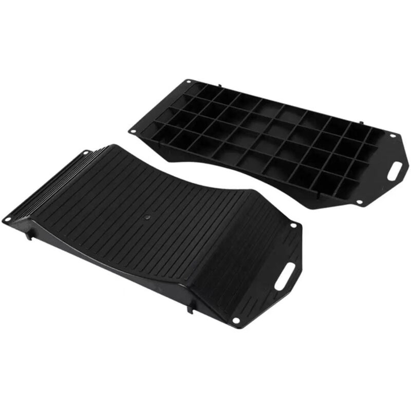 Relaxdays Tyre Savers Against Flat Spots, Set Of 2, 10–20 Inches, Classic Car & Motorhome Protection, Tyre Shoe, Black