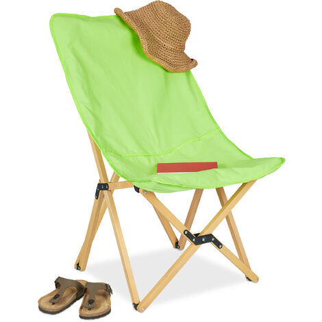Relaxdays Moon Chair XXL Folding Camping Chair 96 x 100 x 72 cm Padded Folding 