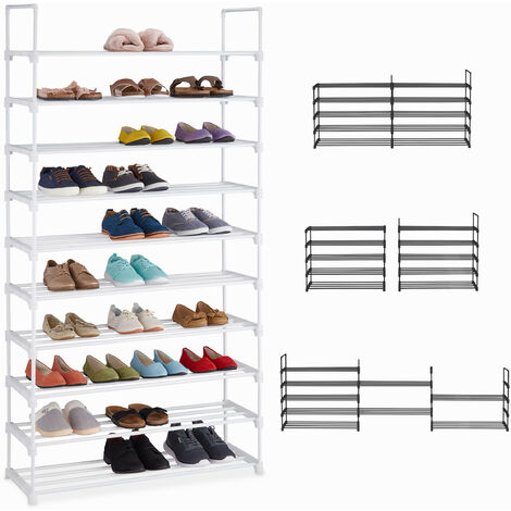  Zapatero económico para el hogar, estante de zapatos  independiente que ahorra espacio, organizador de almacenamiento para sala de  estar, entrada, pasillo, estante para zapatos (color natural, tamaño: 7  niveles) : Hogar