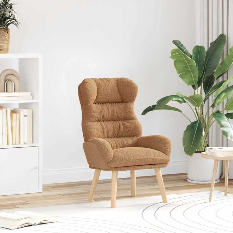 Relaxing Chair Beige 69 X 74 X 93 Cm Fabric Vidaxl