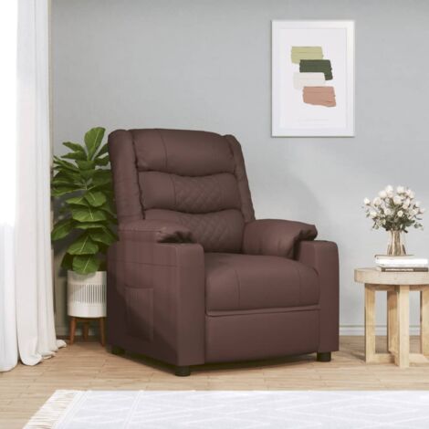 Relaxsessel Braun Kunstleder vidaXL