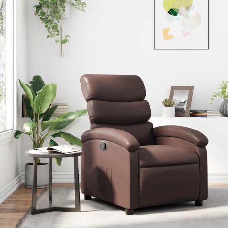 Relaxsessel Braun Kunstleder vidaXL