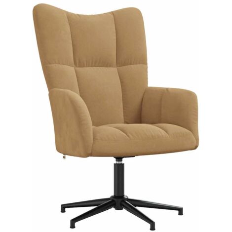 Relaxsessel Braun Samt vidaXL