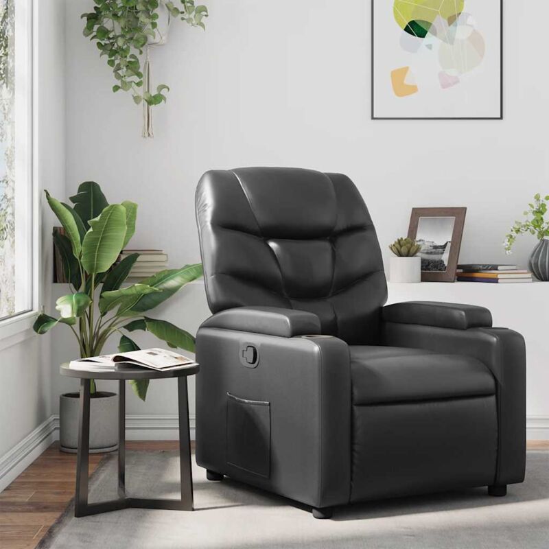 Relaxsessel Schwarz Kunstleder - Vidaxl