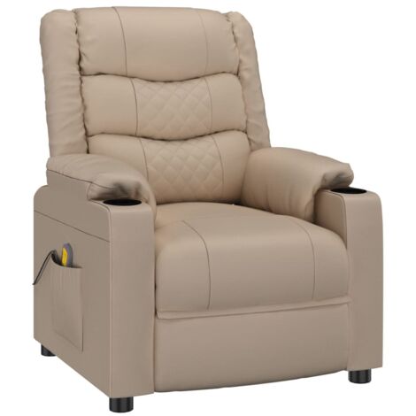 Relaxsessel Cappuccino-Braun Kunstleder vidaXL