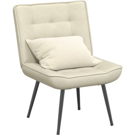 Relaxsessel Creme 64x74x84 cm Samt vidaXL364678