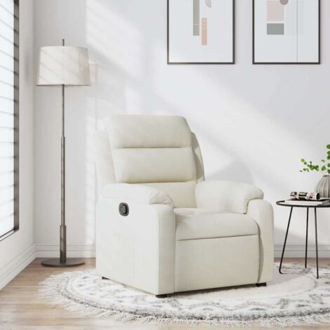 Relaxsessel Creme Samt vidaXL