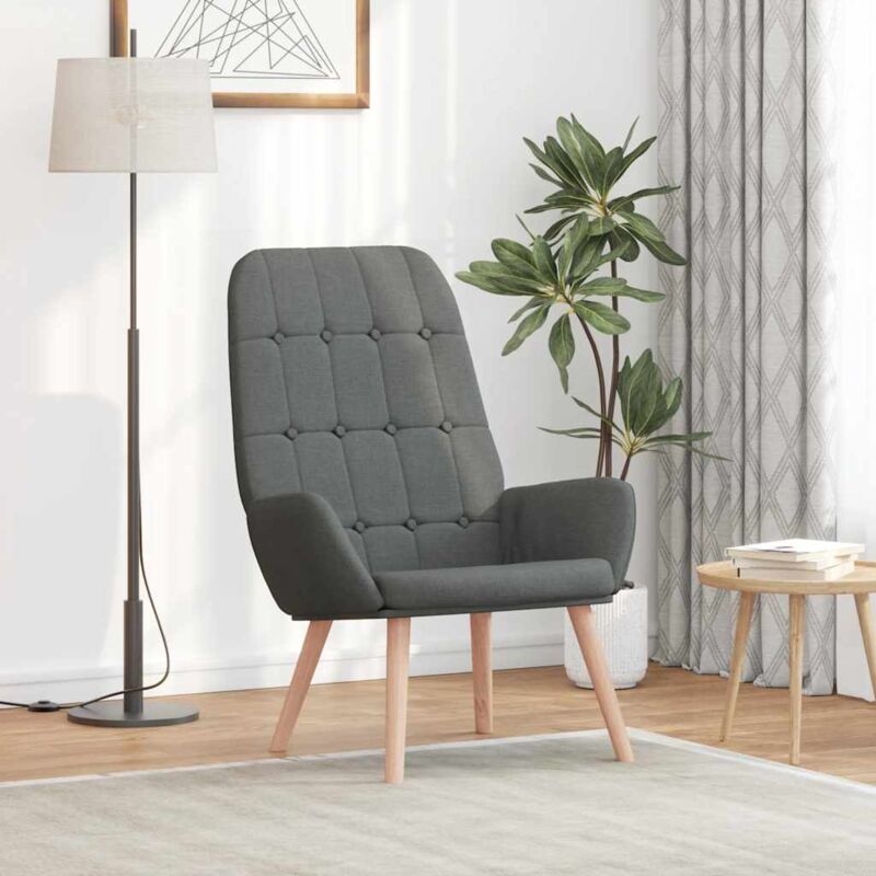 Relaxsessel Dunkelgrau Stoff - Vidaxl