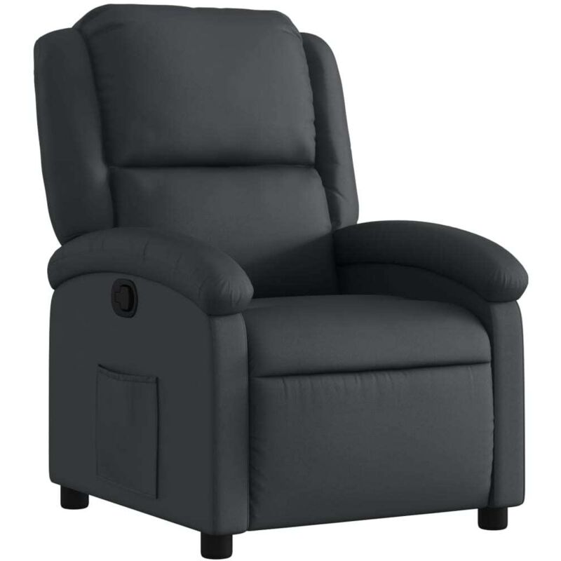 Relaxsessel Echtleder Schwarz Vidaxl