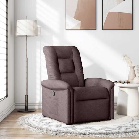 Relaxsessel Dunkelbraun Stoff vidaXL