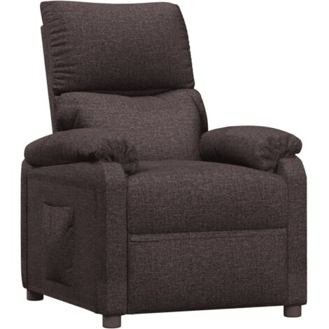 Relaxsessel Dunkelbraun Stoff vidaXL