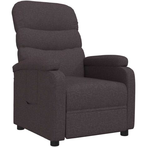 Relaxsessel Dunkelbraun Stoff vidaXL