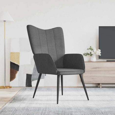 Relaxsessel Dunkelgrau Stoff vidaXL