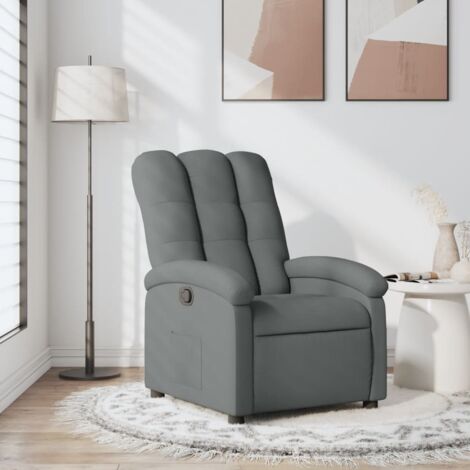 Relaxsessel Dunkelgrau Stoff vidaXL
