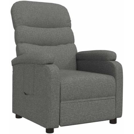 Relaxsessel Dunkelgrau Stoff vidaXL