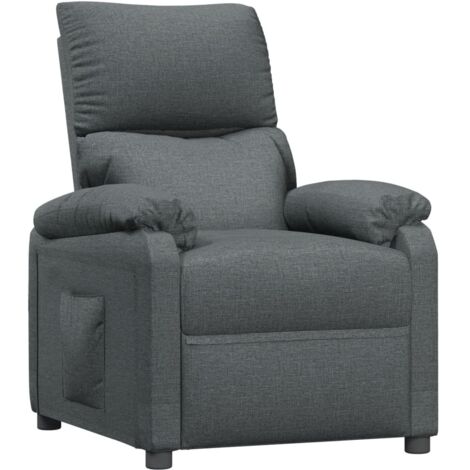 Relaxsessel Dunkelgrau Stoff vidaXL